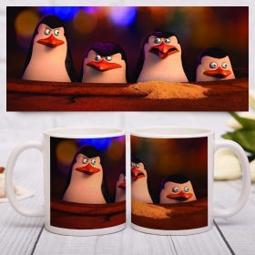 Чашка с картинкой из мультфильма Пингвины Мадагаскара (MUG-33)